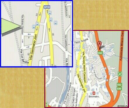 mappa stradale di Genova Rivarolo, con ingrandimento relativo all'incrocio fra via Jori e via Sonnino